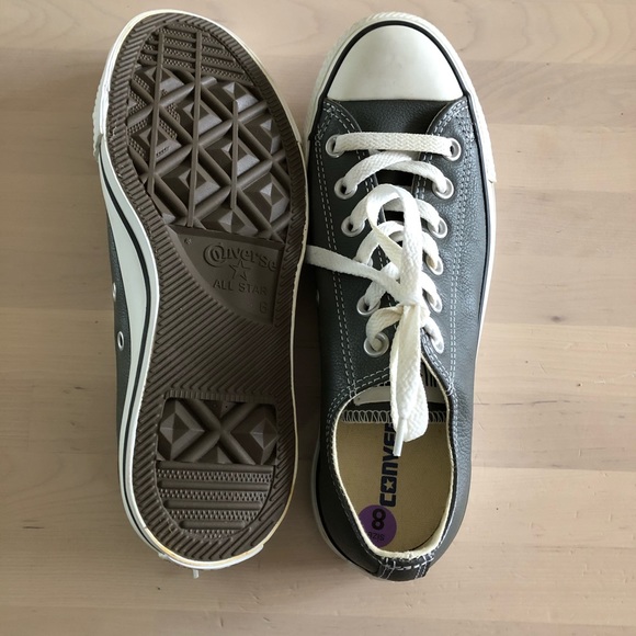 Converse Shoes - Converse grey leather sneaker